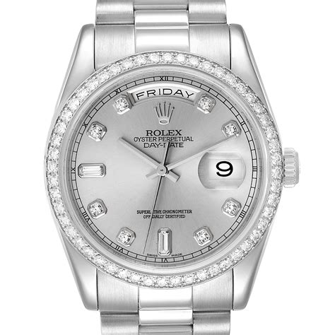 Rolex presidential platinum diamond price